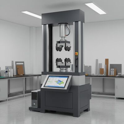 Macchina di prova di trazione con intervallo di forza di prova 0,5-500kN, precisione della velocità di prova ±0,5% e larghezza di prova massima di 650 mm per analisi dei materiali