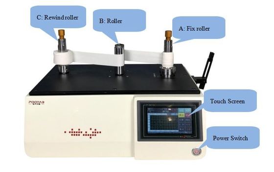L'alta velocità di ASTM D1000 svolge il tester, svolge il touch screen della macchina di prova di adesione